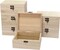 6 Pack Unfinished Wood Box Rectangle Crafts Wooden Box for Painting DIY Project (outer: 5 x 6.7 x 3.1 In)